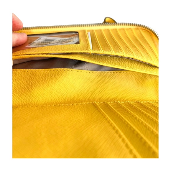 Michael Kors Sunshine Wristlet Phone Holder 35S0STVL2L Jet Set Travel Leather - Picture 7 of 8